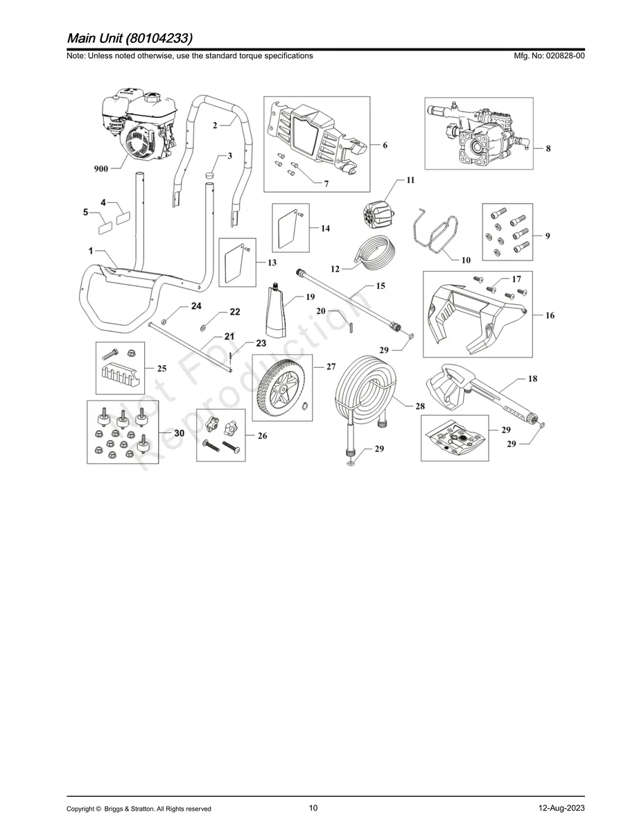 BRIGGS AND STRATTON, 020828-00, IPL.10